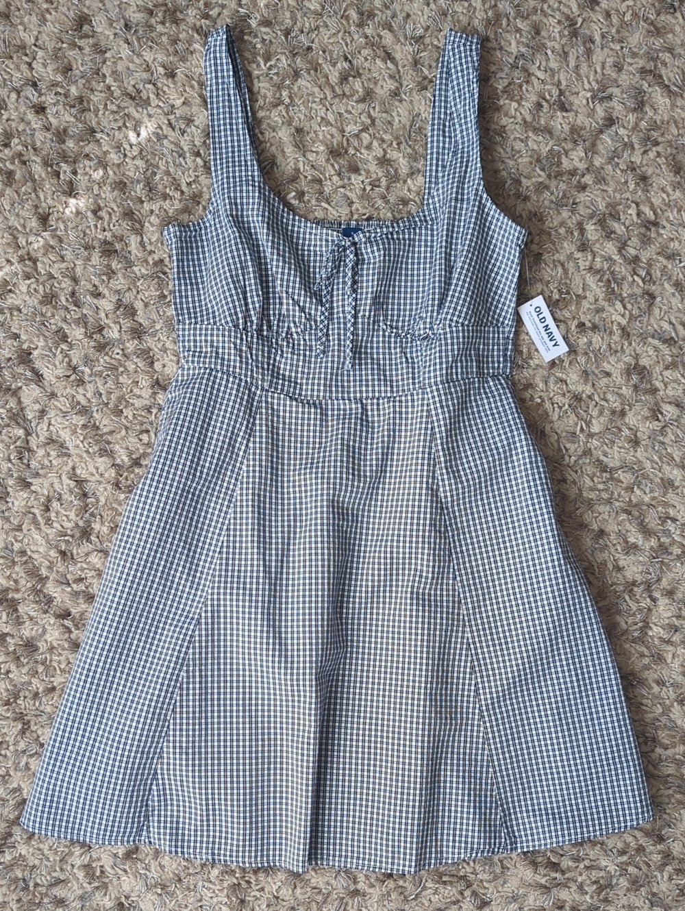 Old Navy Blue Gingham Mini Dress
